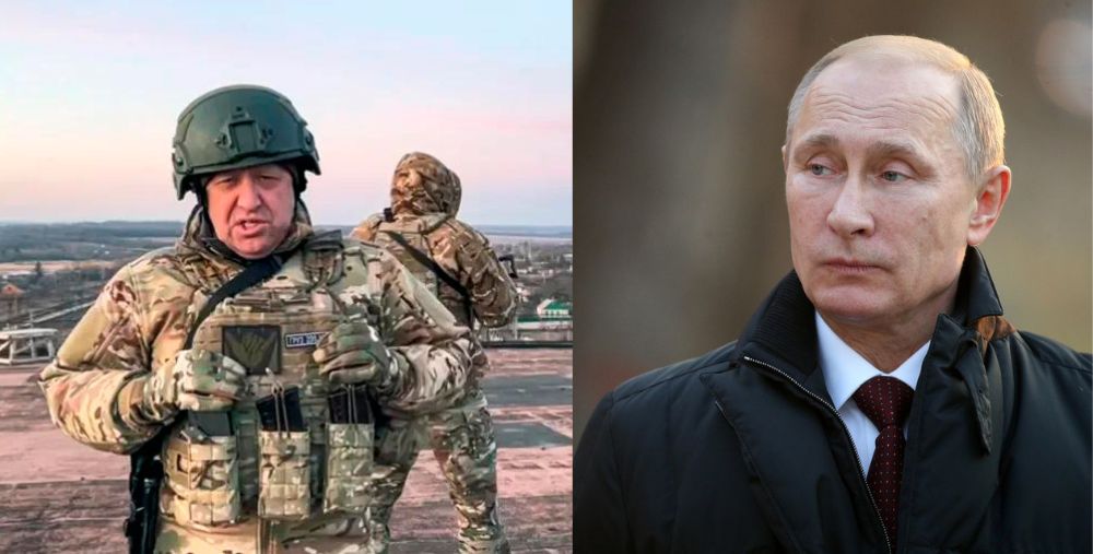 Owner of the Wagner private military contractor Yevgeny Prigozhin and Russian President Vladimir Putin. (AP) Wagner mutiny sparked civil war in Russia